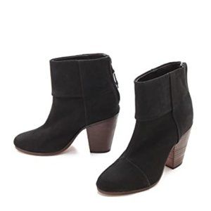 Rag & Bone Newbury Ankle Boots - Black Canvas 38.5